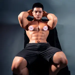 170全硅胶一体男娃-元
